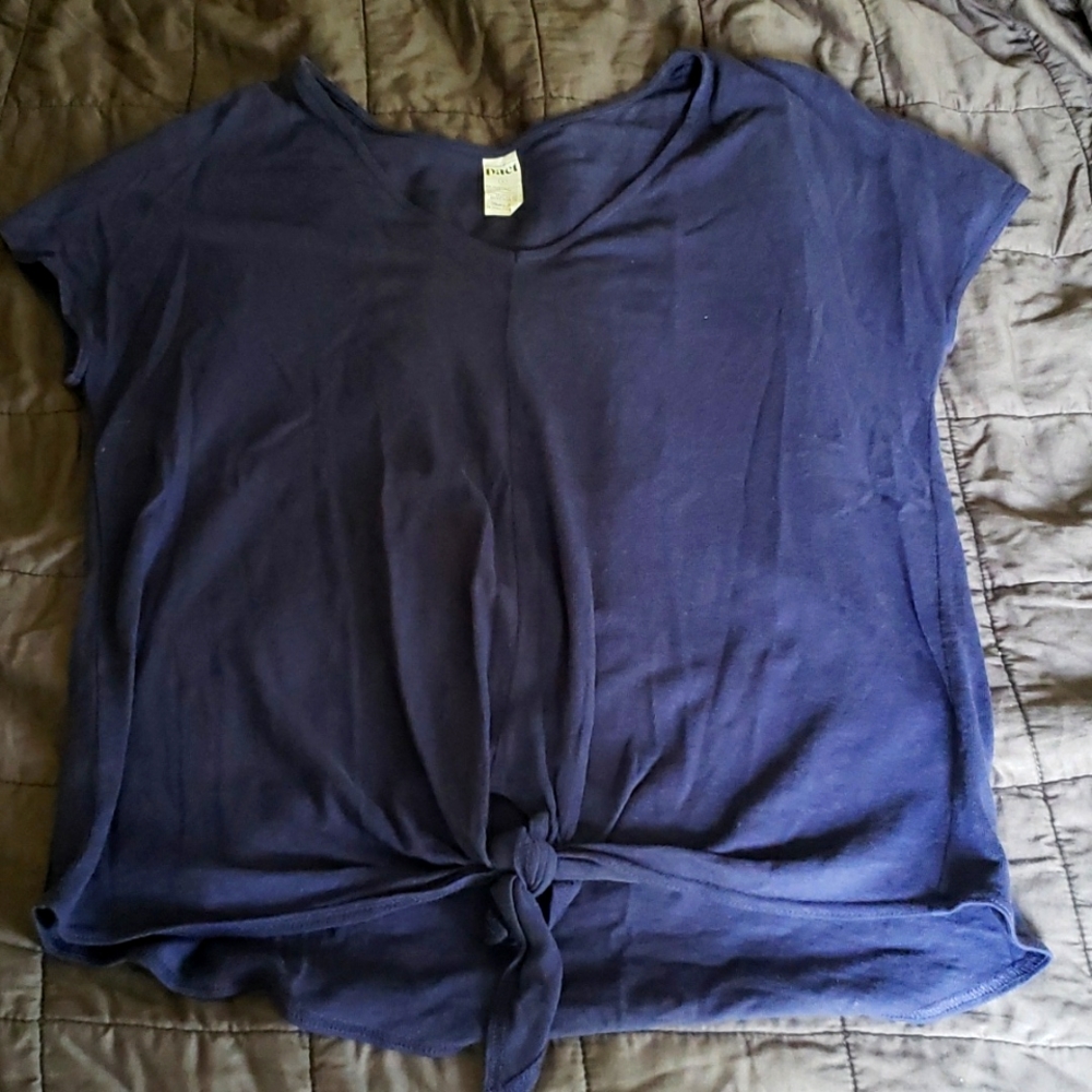 PACT Tie Waist Organic Cotton Top